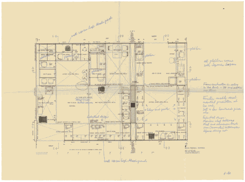 Image for Sezioni straniere. Paesi Scandinavi. Danimarca. Area espositiva. Allestimento. Annotazioni manoscritte