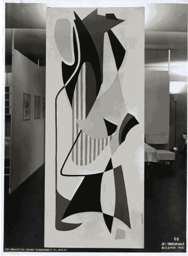 Image for IX Triennale - Abitazione - Alloggio n. 6 - Pannello dipinto - Edoardo Giordano