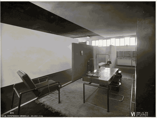 Image for VI Triennale - Padiglione nel parco Sempione. Mostra dell'abitazione - Alloggio n. 7: gabinetto per un medico - Studio medico