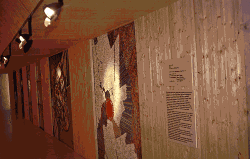 Image for Da destra, mosaico "Natura viva" di Ezio Ciola. A sinistra, mosaico di Ferdinando Moneta