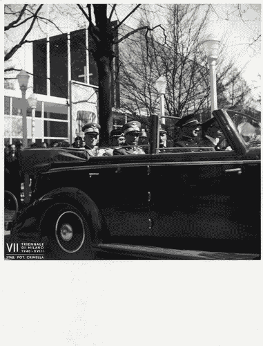 Image for VII Triennale - Inaugurazione - Visita del re d'Italia, Vittorio Emanuele III di Savoia - Giuseppe Bottai - Giuseppe Bianchini