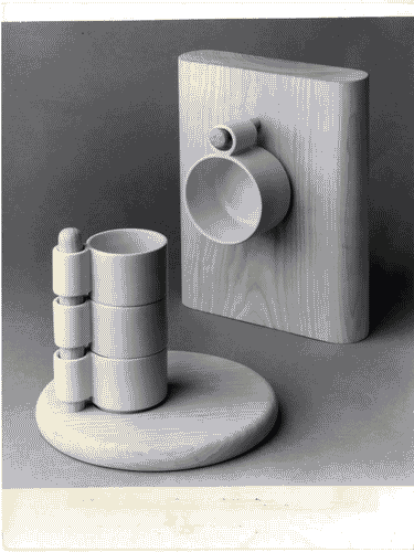 Image for XV Triennale - Servizio di tazze in ceramica smaltata