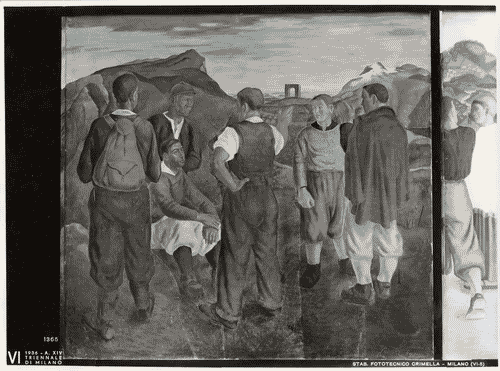 Image for Affresco "Spirito sportivo e militare della Gioventù fascista"