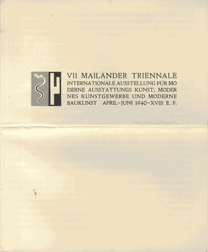 Image for Pieghevole dell'Esposizione con logo rivisitato di Enrico Ciuti