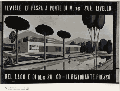 Image for V Triennale - Mostra internazionale di architettura moderna - I° galleria dell'Italia - Progetti di edifici tipici - Giardini - Giardino pubblico per città di 200.000 abitanti di Giulio Minoletti