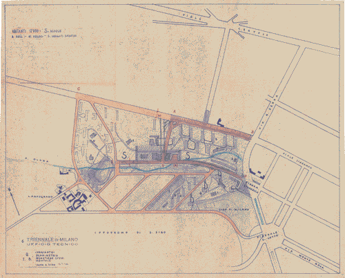 Image for Studio planivolumetrico del quartiere con indicazione delle vie e degli spazi. Zona San Siro. Variante