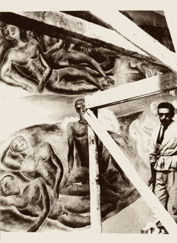 Image for V Triennale - Lavori di allestimento - Galleria delle pitture - Pittura murale "figure d'estate" - Cristoforo De Amicis