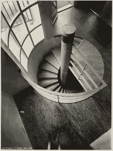 Image for V Triennale - Mostra dell'abitazione - Villa di campagna di Mino Fiocchi, Emilio Lancia, Michele Marelli e Giuseppe Serafini - Scala a chiocciola