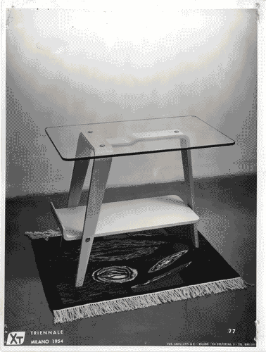 Image for X Triennale - Mostra internazionale delle scuole d'arte - Tavolino in legno - Norberto Marchi