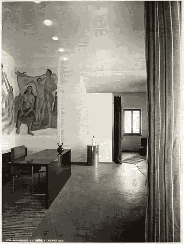 Image for V Triennale - Mostra dell'abitazione - Casa di campagna per uomo di studio di Luigi Moretti, Mario Paniconi, Giulio Pediconi, Mosè Tuffaroli Luciano e Igino Zanda - Zona studio