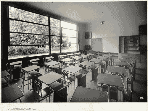 Image for V Triennale - Costruzioni nel parco Sempione - Aule scolastiche tipo - Aula di III elementare