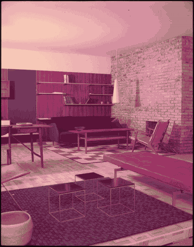 Image for XI Triennale - Parco Sempione - Mostra internazionale dell'abitazione - Alloggio danese - Soggiorno - Federico Fogh