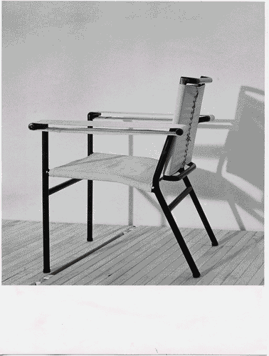 Image for VIII Triennale - Arredamento - Prima parte. Mobili singoli suddivisi per funzione - Poltroncina in tubo metallico e tela - Luciano Canella