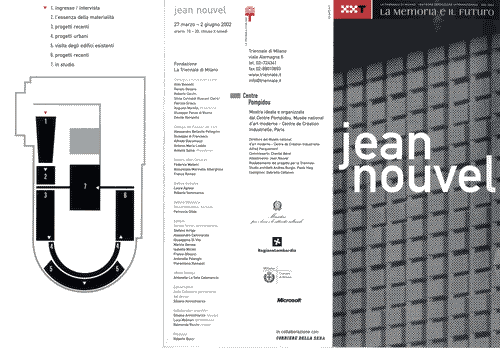 Image for Pieghevole della mostra "Jean Nouvel"