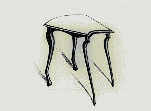 Image for XVI Triennale - Terzo ciclo - La sistemazione del design - L'interno dopo la forma dell'utile (concorso) - Disegno di tavolino di Elizabeth Stevenson del California Institute