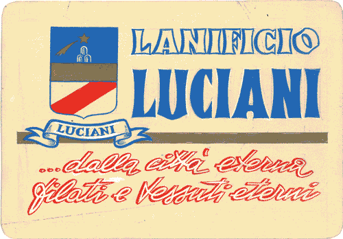 Image for Bozzetto per pubblicità "Lanificio Luciani ...dalla città eterna filati e tessuti eterni"