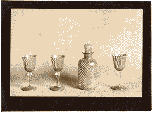 Image for Bottiglia e bicchieri in cristallo