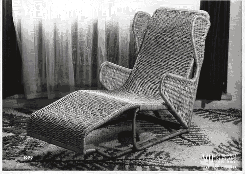 Image for VII Triennale - Mostra dell'E.N.A.P.I. - Vimini, paglia e rafia - Poltrona in vimini di Sergio Mezzina