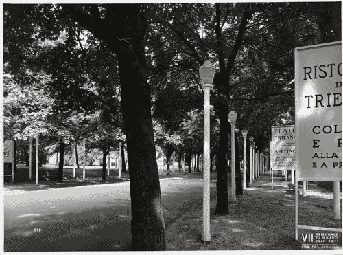 Image for VII Triennale - Elementi isolati nel parco Sempione - Viale della pubblicità