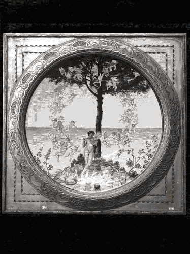 Image for II Biennale - Sala Cascella - Grande piatto in ceramica "Il richiamo" di Basilio Cascella