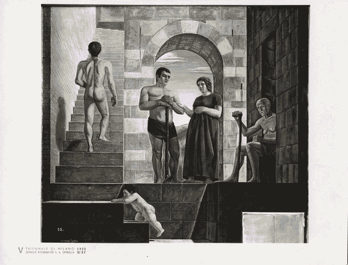 Image for V Triennale - Pittura murale "le quattro età" di Gianfilippo Usellini