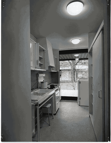 Image for XI Triennale - Parco Sempione - Mostra internazionale dell'abitazione - Alloggio francese - Cucina - Hervé de Looze