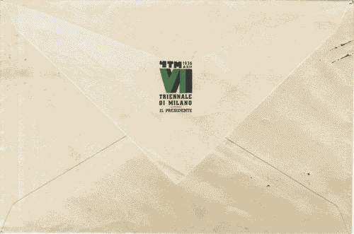 Image for Busta con logo di Mario Sironi e intestazione "Il Presidente"