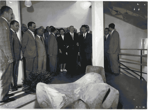 Image for X Triennale - Visita del Ministro dell'Economia della Germania Federale Ludwig Erhard - Ugo Zanchetta - Tommaso Ferraris