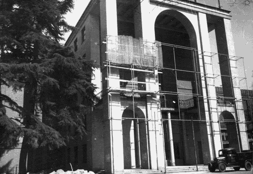 Image for VIII Triennale - Palazzo dell'Arte - Lavori di allestimento - Facciata principale