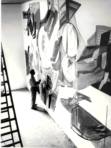 Image for XIII Triennale - Momenti di tempo libero - Il verde nelle zone residenziali - Dipinto murale "il caos delle città" - Rossello Mario