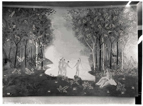 Image for IX Triennale - Palazzo dell'Arte - Vestibolo d'ingresso - Pittura murale "Stagioni" di Adriano di Spilimbergo