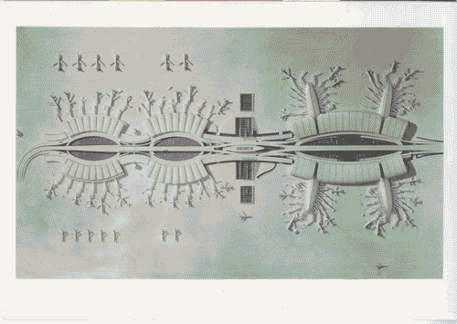 Image for Modello in scala dell'aeroporto di Roissy I e II di Parigi