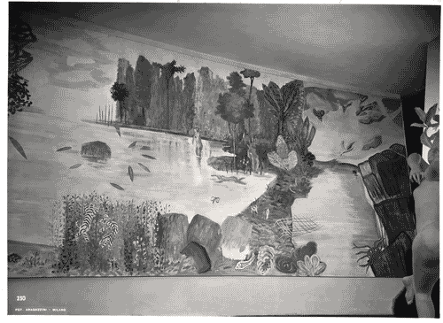 Image for IX Triennale - Palazzo dell'Arte - Vestibolo d'ingresso - Pittura murale "Gioia di vivere" di Angelo Del Bon