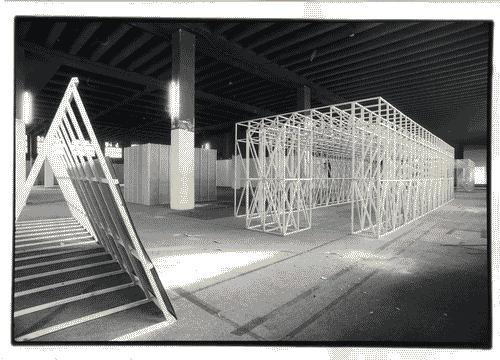 Image for XVI Triennale - Lavori di allestimento - Primo ciclo - Lo spazio audiovisivo - Spazio reale-spazio virtuale