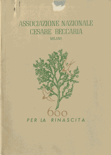 Image for Opuscolo di "Associazione Nazionale Cesare Beccaria" di Milano