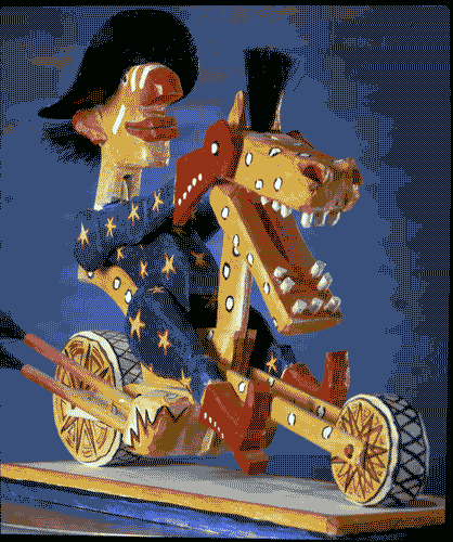 Image for Scultura "Motorbike-horse with rider"