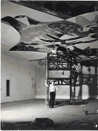 Image for XII Triennale - Decorazione del soffitto dello Scalone d'onore - Gianni Dova