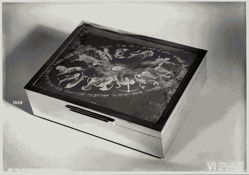 Image for VI Triennale - Mostra delle Scuole d'arte - Istituti e Scuole d'arte dello Stato - Scatola d'argento e smalto, di Angelo Dal Moro