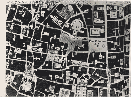 Image for Le città immaginate - Nove progetti per nove città. Sezione progettuale -Roma (La città politica. Il Parlamento e i nuovi ministeri) - Planimetriadel rione Campo Marzio