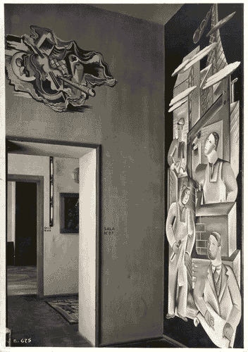 Image for IV Triennale - Galleria dei decoratori - Sala della civiltà meccanica