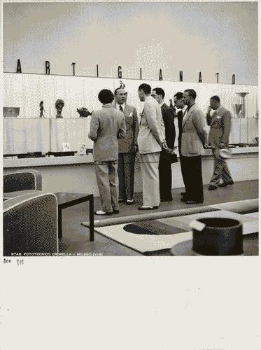 Image for VI Triennale - Visita del ministro della Cultura Popolare, Dino Alfieri - Giulio Barella - Carlo Alberto Felice - Marcello Torsiello - Giuseppe Pagano Pogatsching - Renato Camus