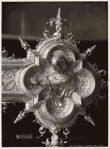 Image for VI Triennale - Mostra dell'antica oreficeria italiana - Vetrina XII. Oreficerie sacre e croce di Bergamo - Croce astile