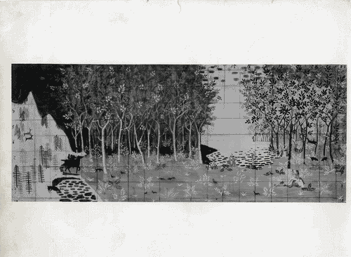 Image for IX Triennale - Palazzo dell'Arte - Vestibolo d'ingresso - Pittura murale "Stagioni" di Adriano di Spilimbergo