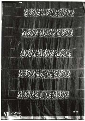 Image for VII Triennale - Mostra dell'E.N.A.P.I. - Ricami e merletti - Tenda ricamata di Eugenio Fegarotti