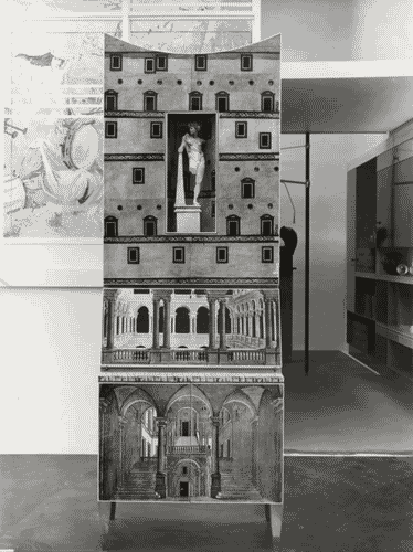 Image for IX Triennale - Arredamento e mobili isolati - Mobili isolati - Trumeau in legno stampato - Gio Ponti - Piero Fornasetti