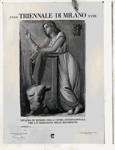Image for VII Triennale - Pubblicità e grafica - Diploma di membro della giuria internazionale