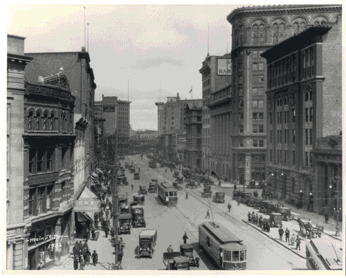 Image for XVII Triennale - Le città del mondo e il futuro delle metropoli - Partecipazioni internazionali - Sezione Canada - Portage Avenue a Winnipeg (Manitoba) nel 1922