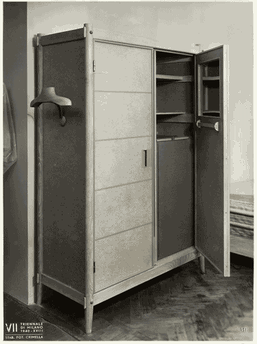 Image for VII Triennale - Mostra dell'attrezzatura coloniale - Armadio per camera daletto di Schirollo e Carlo Enrico Rava