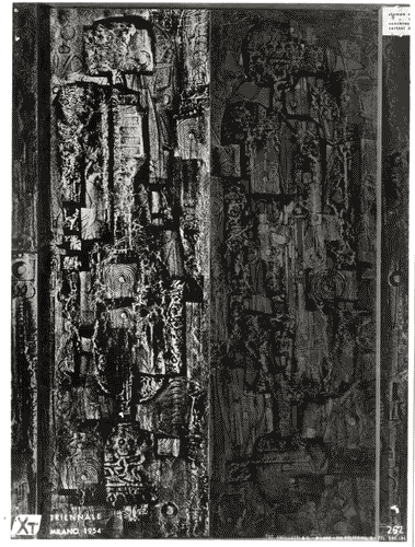 Image for X Triennale - Palazzo dell'Arte - Scalone d'onore - Ante di porta in legno di diverse essenze - Mirko Basaldella