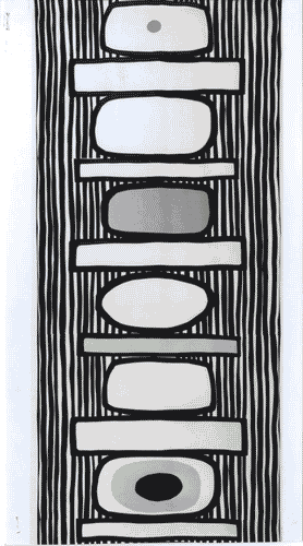 Image for XI Triennale - Sezione della Finlandia - Tessuto di lino stampato - Vuokko Eskolin-Nurmesniemi